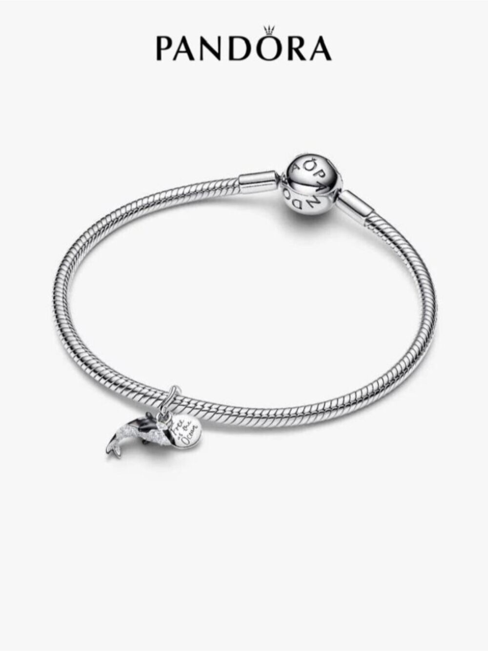 Pandora Silver Dolphin Charm Bracelet